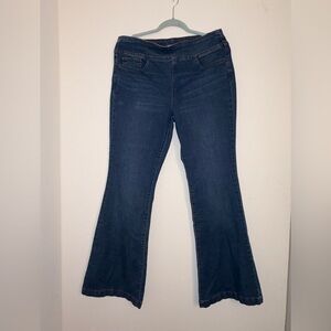 Sophia Vergara Melisa Flare Dark Wash Pull-On Jeans Size 14